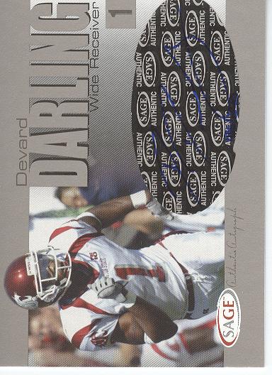 2004 SAGE Autographs Silver #A10 Devard Darling/240
