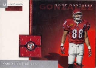 2005 Topps Pristine Personal Pieces Uncommon #PPUTG Tony Gonzalez