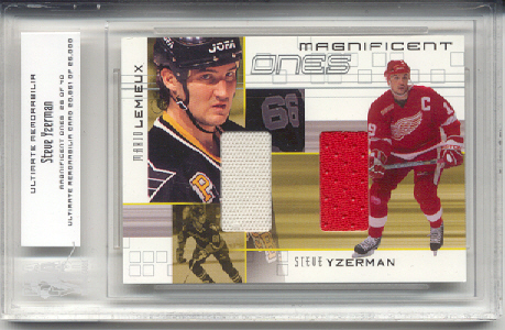 2000-01 BAP Ultimate Memorabilia Magnificent Ones #ML1 Steve Yzerman/Mario Lemieux