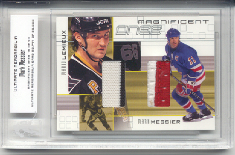 2000-01 BAP Ultimate Memorabilia Magnificent Ones #ML4 Mark Messier/Mario Lemieux