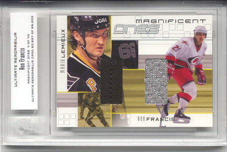 2000-01 BAP Ultimate Memorabilia Magnificent Ones #ML7 Ron Francis/Mario Lemieux