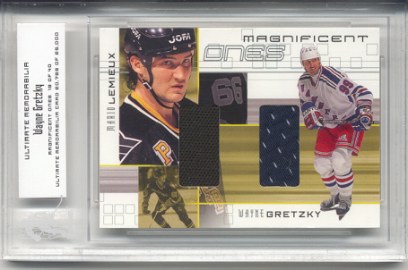 2000-01 BAP Ultimate Memorabilia Magnificent Ones #ML9 Wayne Gretzky/Mario Lemieux