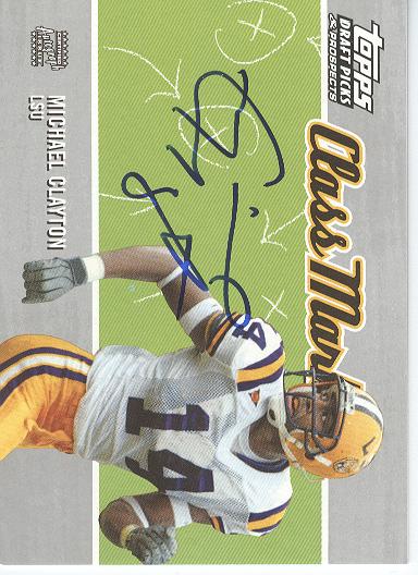 2004 Topps Draft Picks and Prospects Class Marks Autographs #CMMC Michael Clayton E