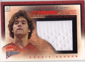 2002-03 Fleer Platinum Freshman Fabric #DD Dan Dickau