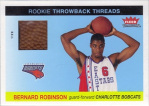 2004-05 Fleer Tradition Rookie Throwback Threads Ball #23 Bernard Robinson