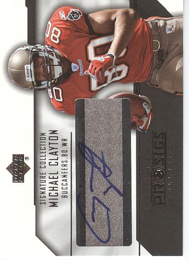 2004 UD Diamond Pro Sigs Signature Collection #SCMC Michael Clayton