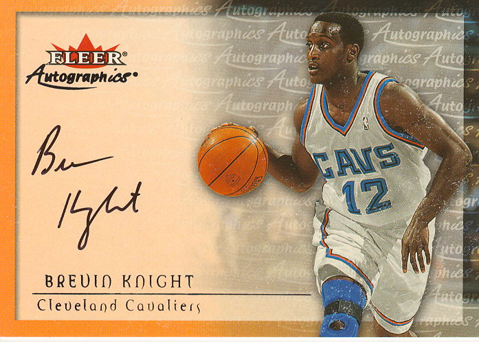 2000-01 Fleer Autographics #26 Brevin Knight