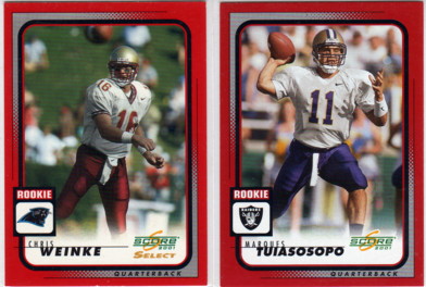 2001 Score #279 Marques Tuiasosopo RC