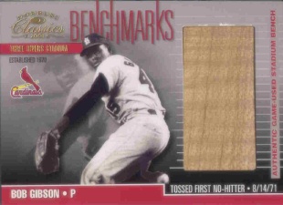 2001 Donruss Classics Benchmarks #BM5 Bob Gibson
