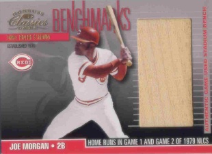 2001 Donruss Classics Benchmarks #BM22 Joe Morgan