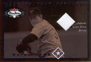 2002 Fleer Box Score Hall of Fame Material #10 Nolan Ryan Jsy