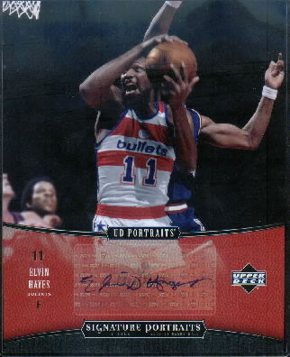 2005-06 UD Portraits Signature Portraits 8x10 #EH Elvin Hayes