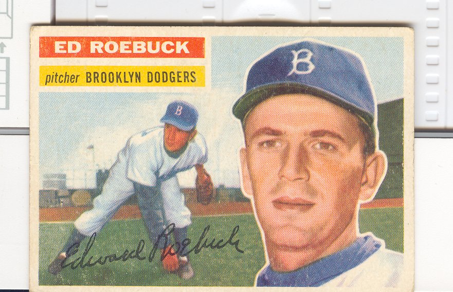 1956 Topps #58 Ed Roebuck
