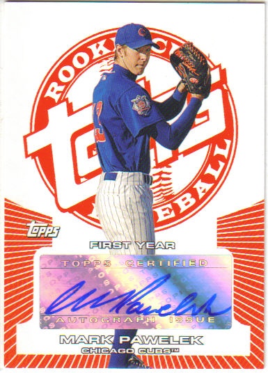 2005 Topps Rookie Cup Orange #156 Mark Pawelek AU