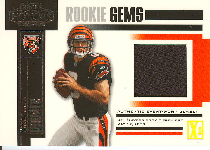 2003 Playoff Honors X's #208 Carson Palmer JSY