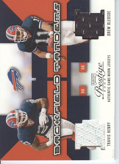 2003 Playoff Prestige Backfield Tandems #BT2 Drew Bledsoe/Travis Henry