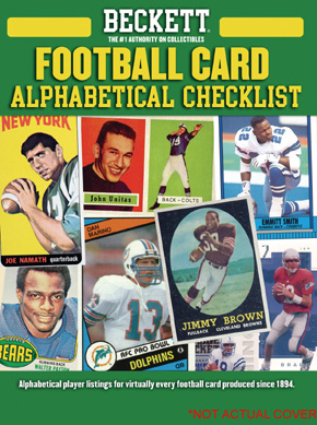 Beckett Football Card Alphabetical Checklist No. 5  (Lists Every Player that has ever had a football card along with a list of what cards they have had) (List Price - $29.95) (Sale Price - $21.95)