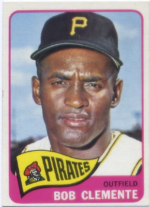 1965 Topps #160 Roberto Clemente UER (1960 Pittsburfh)