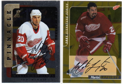 2000-01 BAP Signature Series Autographs Gold #62 Martin Lapointe