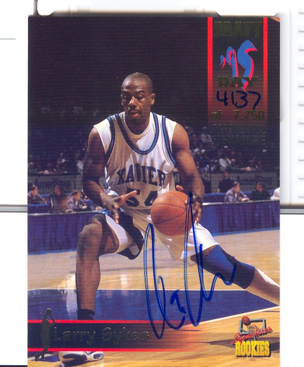 1995 Signature Rookies Draft Day Signatures #41 Larry Skyes