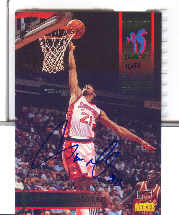 1995 Signature Rookies Draft Day Signatures #45 Lawrence Moten