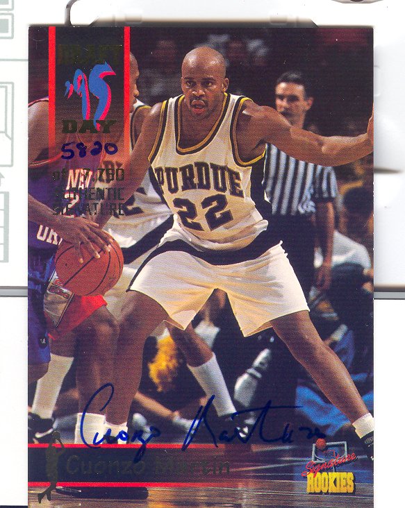 1995 Signature Rookies Draft Day Signatures #42 Cuonzo Martin