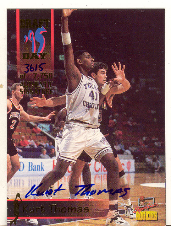 1995 Signature Rookies Draft Day Signatures #36 Kurt Thomas