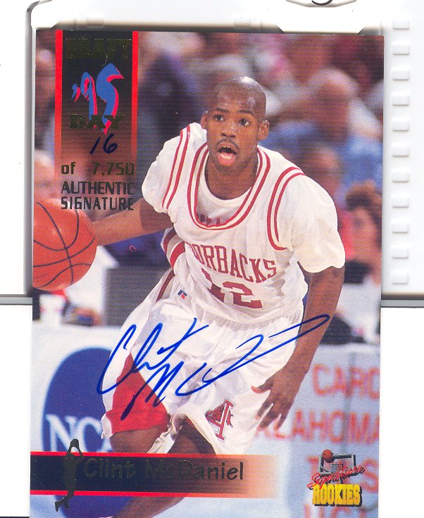 1995 Signature Rookies Draft Day Signatures #13 Clint McDaniel