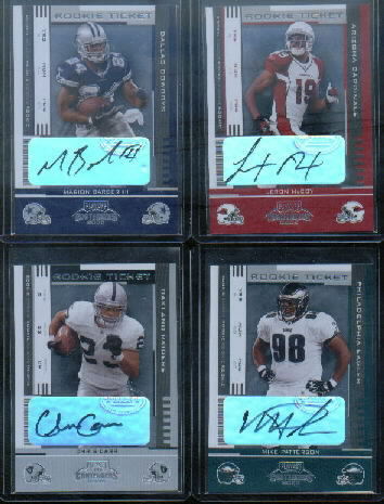 2005 Playoff Contenders #191 Mike Patterson AU RC