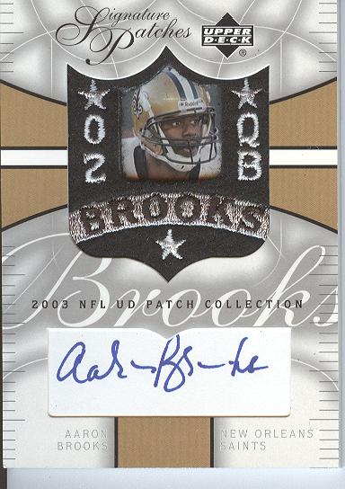 2003 UD Patch Collection Signature Patches #SPAB Aaron Brooks