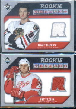 2005-06 Upper Deck Rookie Threads #RTBS Brent Seabrook