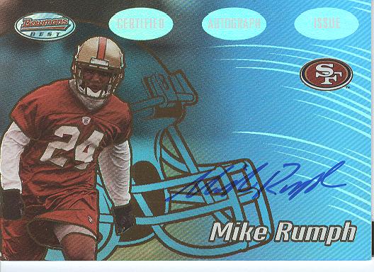 2002 Bowman's Best Gold #154 Mike Rumph AU