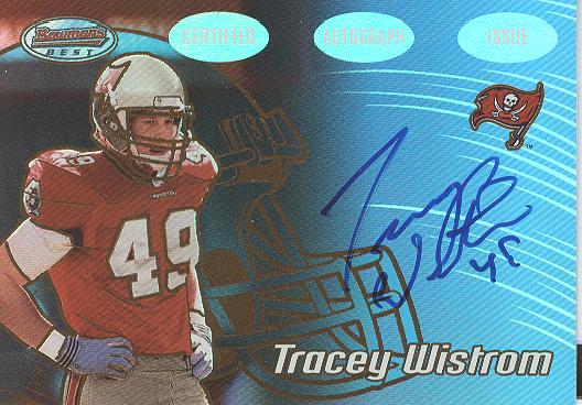 2002 Bowman's Best Gold #166 Tracey Wistrom AU