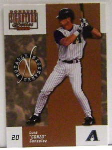 2003 Donruss Signature Notable Nicknames #19 Luis Gonzalez