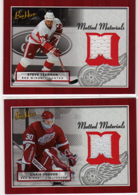 2005-06 Beehive Matted Materials #MMSY Steve Yzerman