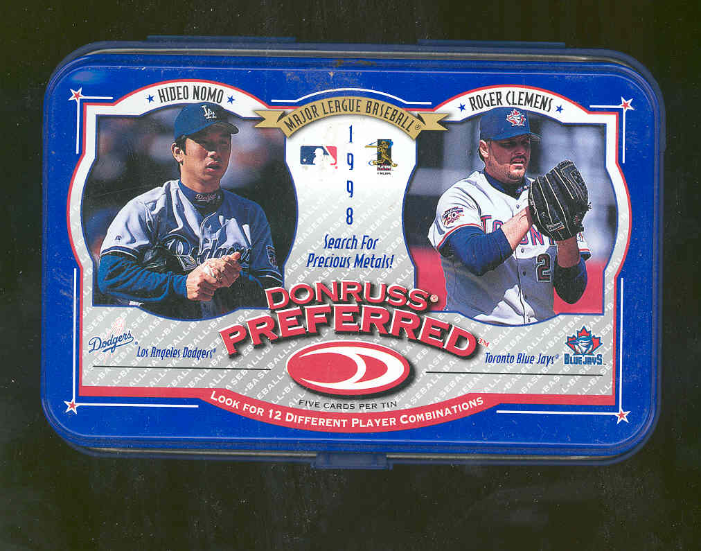 1998 Donruss Preferred Tin Packs Double-Wide #7 H.Nomo/R.Clemens