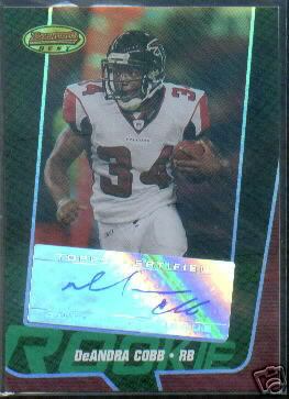 2005 Bowman's Best Green #142 Deandra Cobb AU