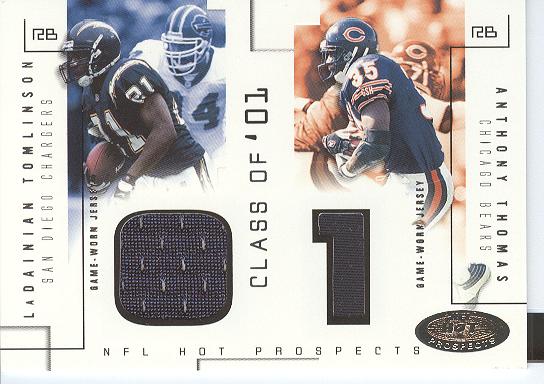 2002 Hot Prospects Class Of Memorabilia #LTAT LaDainian Tomlinson/Anthony Thomas