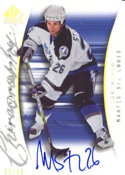 2005-06 SP Authentic Chirography #SPSL Martin St. Louis