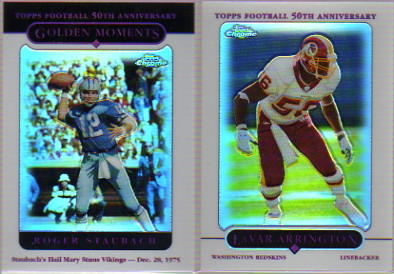 2005 Topps Chrome Refractors #165 Roger Staubach GM