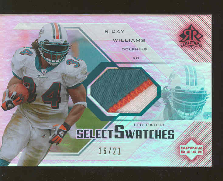 2004 Reflections Select Swatch LTD Patch #SSPRW Ricky Williams