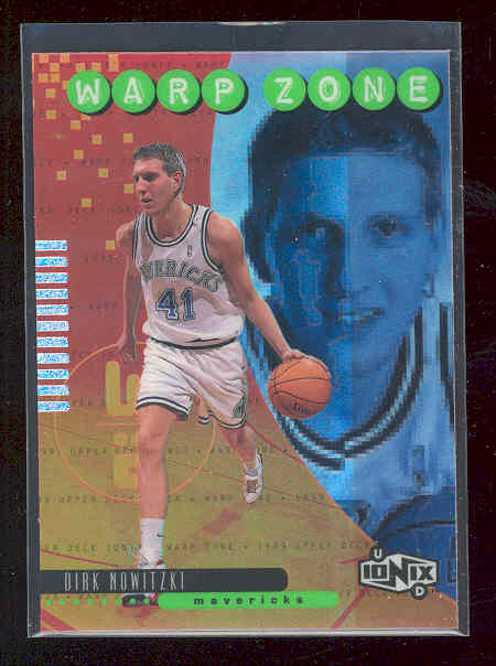 1998-99 UD Ionix Warp Zone #Z6 Dirk Nowitzki