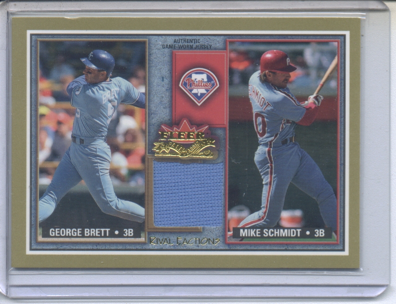 2002 Fleer Fall Classics Rival Factions Game Used #7 George Brett Jsy-Schmidt