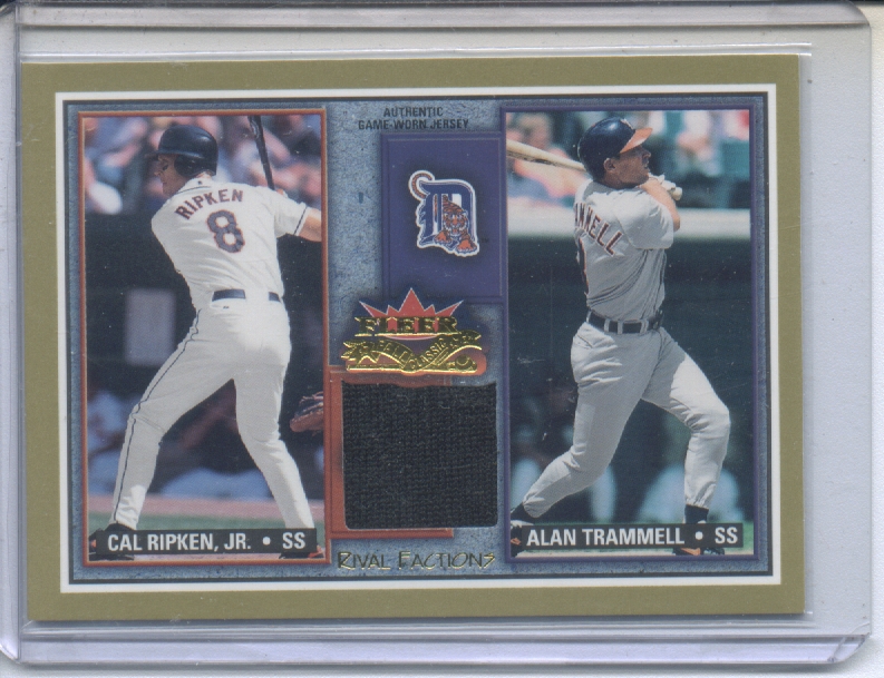 2002 Fleer Fall Classics Rival Factions Game Used #41 Cal Ripken Jsy-Trammell/225
