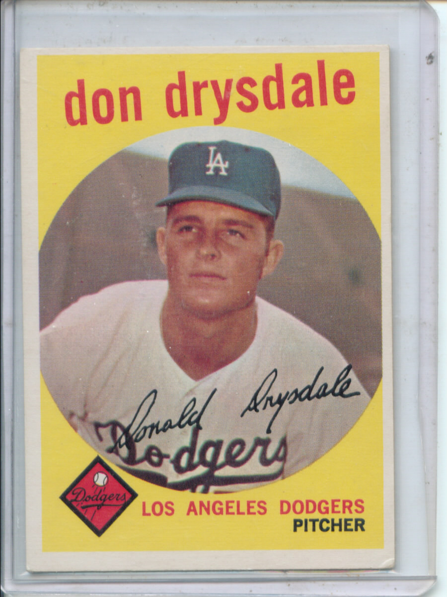 1959 Topps #387 Don Drysdale