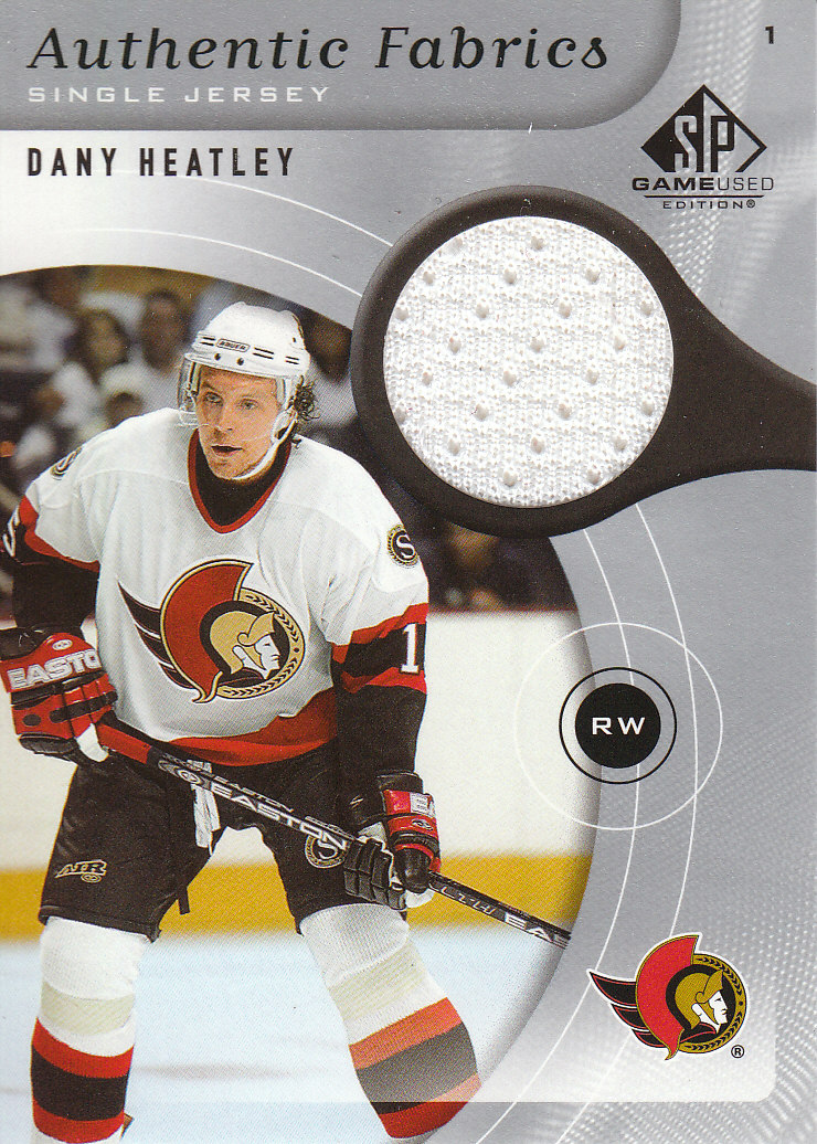 2005-06 SP Game Used Authentic Fabrics #AFDH Dany Heatley