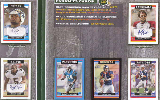 2006 Topps Chrome Football Factory Sealed Hobby Box (1 Autographed Rookie Card in EVERY Box) (19 total ROOKIE cards per BOX) 
