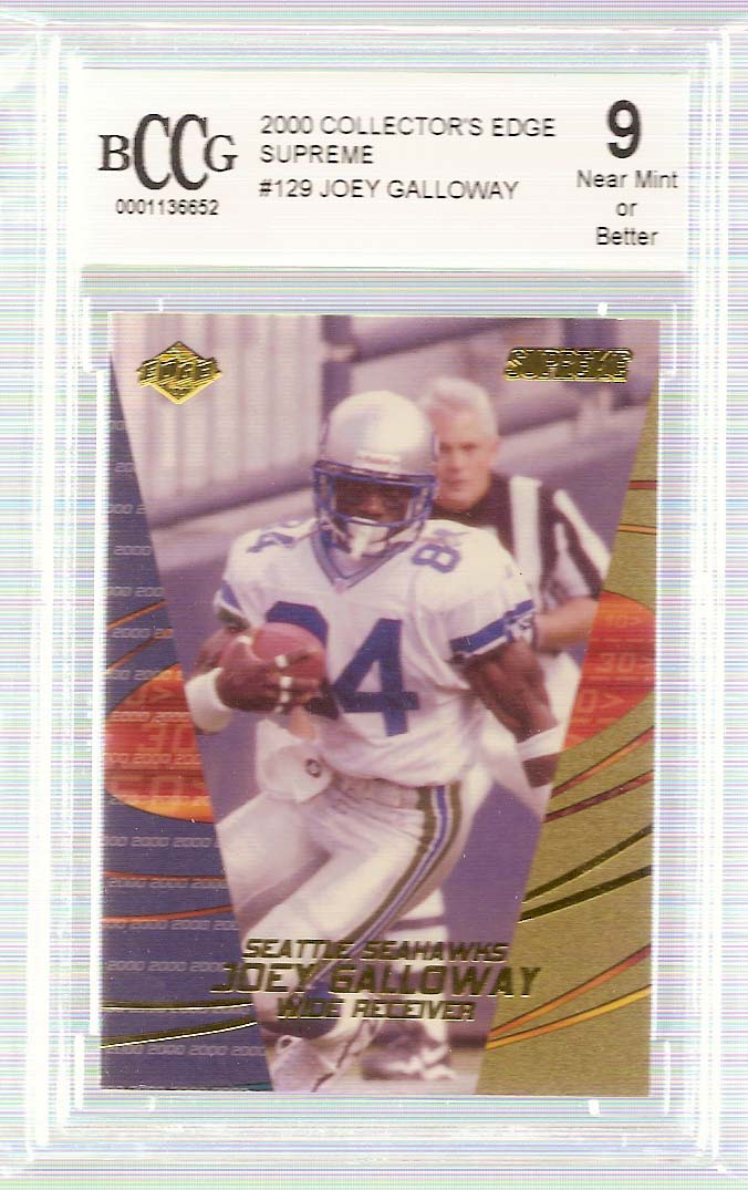 2000 Collector's Edge Supreme #129 Joey Galloway BCCG9