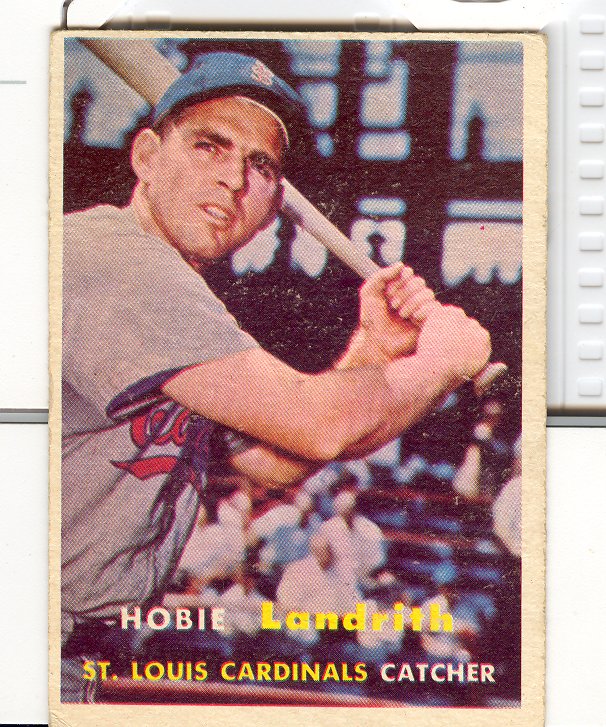 1957 Topps #182 Hobie Landrith