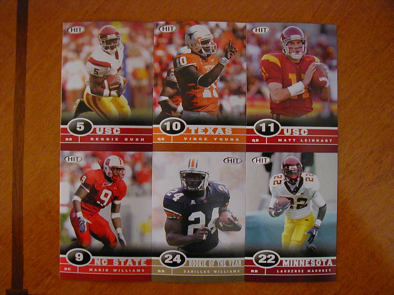 2006 Sage HIT Football 55 Card Set